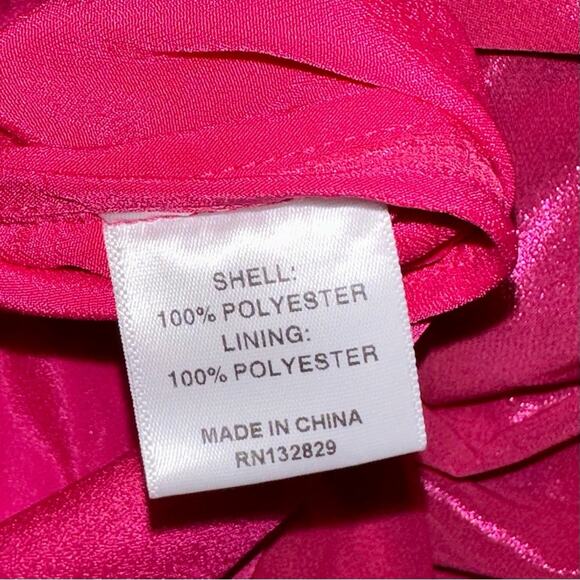 SOLD πNWT Lovers + Friends Kana Ruched Metallic Barbiecore Mini Dress Size L - Picture 10 of 16